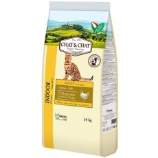 Chat&Chat Adult Indoor Chicken / Сухой корм Чат и Чат для взрослых кошек с Цыпленком