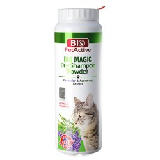 Bio PetActive Bio Magic Dry Shampoo Powder / Сухой шампунь Био ПетАктив для кошек с экстрактом Лаванды и Розмарина