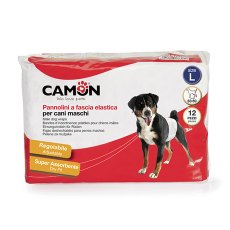 Camon Pannolini / Подгузники Камон для Кобелей на резинке 12шт