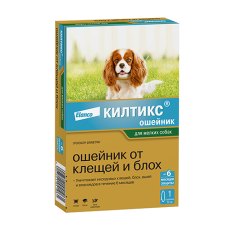 Elanco Килтикс / Ошейник от Клещей для собак Мелких пород Elanco Килтикс / Ошейник от Клещей для собак Мелких пород