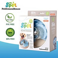 PetDreamHouse Spin Interactive Feeder UFO Maze Baby Blue Tricky / Интерактивная система кормления ПетДримХаус Спин для собак и кошек 700г