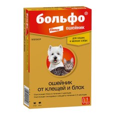 Elanco Больфо / Ошейник от Блох для собак Мелких пород и кошек Elanco Больфо / Ошейник от Блох для собак Мелких пород и кошек