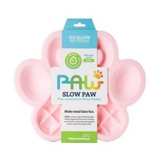 PetDreamHouse Paw Slow Feeder Baby Pink Easy Миска Лапа / Миска ПетДримХаус Лапа для собак и кошек для медленного кормления 450г