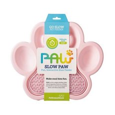 PetDreamHouse Paw 2-in-1 Slow Feeder & Lick Pad Baby Pink Easy / Миска ПетДримХаус Лапа 2в1 для собак и кошек для медленного кормления 540г
