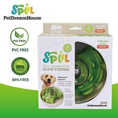 PetDreamHouse Spin Interactive Feeder UFO Maze Green Tricky / Интерактивная система кормления ПетДримХаус Спин для собак и кошек 700г