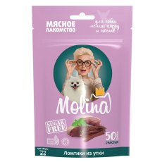 Molina / Лакомство Молина для собак Мелких пород Ломтики из Утки