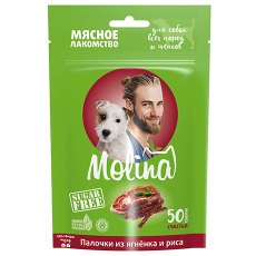 Molina / Мясное лакомство Молина для Щенков и собак всех пород Палочки из Ягненка и Риса