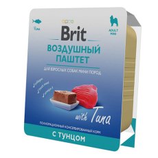 Brit Adult Mini Воздушный паштет / Влажный корм (Ламистеры) Брит для взрослых собак Мини пород с Тунцом (цена за упаковку)