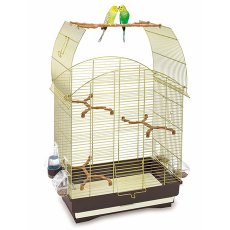 IMAC Agata / Клетка Аймак для птиц Коричневая с золотом