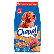 Chappi / Сухой корм Чаппи для собак Сытный мясной обед Мясное изобилие