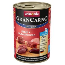 Animonda GranCarno Original Junior / Консервы Анимонда для Щенков и юниоров с Говядиной и сердцем Индейки (цена за упаковку)