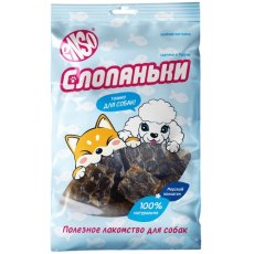 Enso / Лакомство Энсо для собак Слопаньки хрустящие размер L кубики из кожи лосося