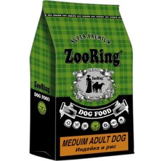 ZooRing Medium Adult Dog / Сухой корм Зооринг для молодых и взрослых собак всех пород Индейка и Рис ZooRing Medium Adult Dog / Сухой корм Зооринг для молодых и взрослых собак всех пород Индейка и Рис