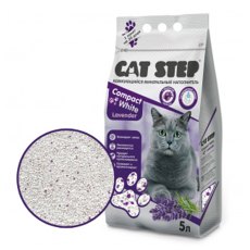 Cat Step Compact White Lavеnder / Наполнитель Кэт Степ для кошачьего туалета комкующийся Минеральный с ароматом Лаванды Cat Step Compact White Lavеnder / Наполнитель Кэт Степ для кошачьего туалета комкующийся Минеральный с ароматом Лаванды