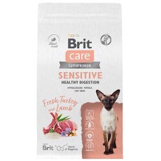 Brit Care Sensitive Healthy Digestion Turkey Lamb / Сухой корм Брит для взрослых кошек с Чувствительным пищеварением Индейка Ягненок Brit Care Sensitive Healthy Digestion Turkey Lamb / Сухой корм Брит для взрослых кошек с Чувствительным пищеварением Индейка Ягненок