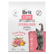 Brit Care Sterilised Metabolic Turkey monoprotein / Сухой корм Брит для взрослых Стерилизованных кошек Индейка Brit Care Sterilised Metabolic Turkey monoprotein / Сухой корм Брит для взрослых Стерилизованных кошек Индейка