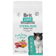 Brit Care Sterilised Urinary Care Turkey Duck / Сухой корм Брит для взрослых Стерилизованных кошек Индейка Утка