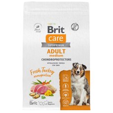 Brit Care Adult Medium Dental Health Turkey / Сухой корм Брит для взрослых собак Средних пород Здоровые зубы Индейка