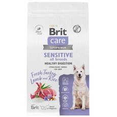 Brit Care Adult Sensitive Healthy Digestion Turkey Lamb / Сухой корм Брит для взрослых собак всех пород с Чувствительным пищеварением Индейка Ягненок