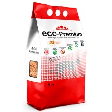 Eco Premium Персик / Наполнитель Эко Премиум для кошачьего туалета Древесный Комкующийся с ароматом Персика