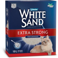 White Sand Extra Strong / Комкующийся наполнитель Вайт Сенд экстра Без запаха