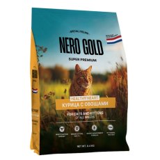 Nero Gold / Сухой корм Неро Голд для взрослых кошек и котят Курица с овощами