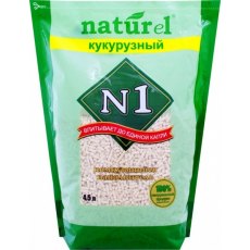 Наполнитель №1 Naturel Кукурузный Комкующийся