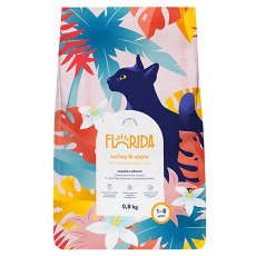 Florida Cat Sensitive Turkey & Apple / Сухой корм Флорида для взрослых кошек с Чувствительным пищеварением Индейка яблоко