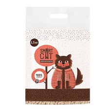 Smart Cat / Наполнитель Смарт Кэт для кошек Древесный пеллета 6мм