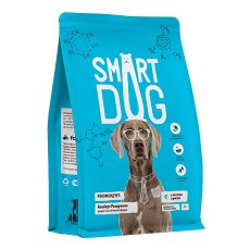 Smart Dog / Сухой корм Смарт Дог для взрослых собак с Лососем и рисом