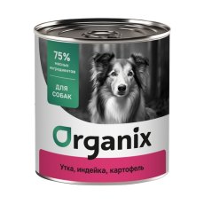 Organix / Консервы Органикс для собак Утка индейка картофель (цена за упаковку)