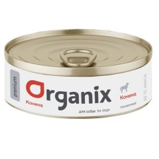 Organix Premium / Консервы Органикс для собак 99% мяса с Кониной (цена за упаковку)