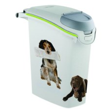 Curver PetLife / Контейнер Кервер Петлайф для корма с рисунком Собачьи новости объем 23 л (10 кг)