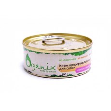 Organix Консервы для собак Говядина с языком (цена за упаковку)