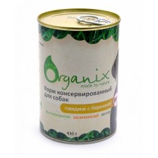 Organix Консервы для собак Говядина с бараниной (цена за упаковку)