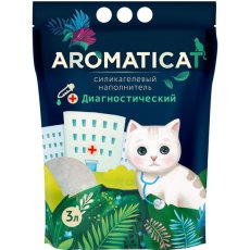 AromatiCat / Наполнитель Ароматикэт для кошачьего туалета Диагностический с гранулами-индикаторами pH Силикагелевый без запаха