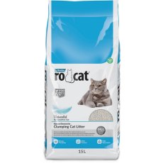 Ro Cat Unscented for Sensitive / Комкующийся наполнитель Ро Кэт без пыли Натуральный