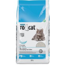 Ro Cat Unscented for Sensitive / Комкующийся наполнитель Ро Кэт без пыли Натуральный