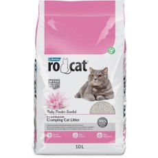 Ro Cat Baby Powder Scented / Комкующийся наполнитель Ро Кэт без пыли с ароматом Детской присыпки