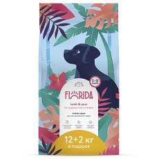 Florida Puppy Medium Breed Lamb & Pear / Сухой корм Флорида для Щенков Средних пород Ягненок груша
