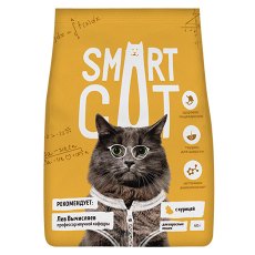 Smart Cat / Сухой корм Смарт Кэт для взрослых кошек с Курицей