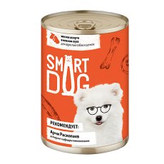 Smart Dog / Консервы Смарт Дог для взрослых собак и щенков Мясное ассорти в нежном соусе (цена за упаковку)