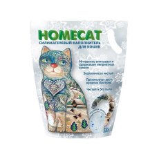 Homecat / Силикагелевый наполнитель Хоумкэт для кошачьего туалета аромат Морозная свежесть Homecat / Силикагелевый наполнитель Хоумкэт для кошачьего туалета аромат Морозная свежесть