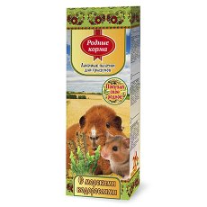 Родные Корма / Лакомые палочки для Грызунов с Морскими Водорослями Родные Корма / Лакомые палочки для Грызунов с Морскими Водорослями