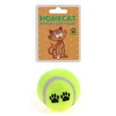 Homecat / Игрушка Хоумкэт для кошек мяч теннисный