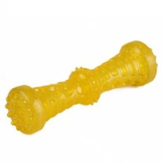 Homepet TPR / Игрушка Хоумпет для собак Гантель средняя с пищалкой