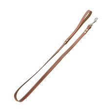 Homepet / Поводок Хоумпет для собак Кожаный простроченный Коричневый