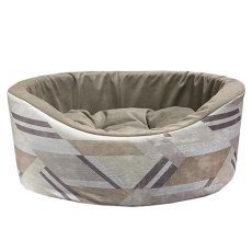 Homepet / Лежак Хоумпет для домашних животных Велюр Графика Бежево-коричневый