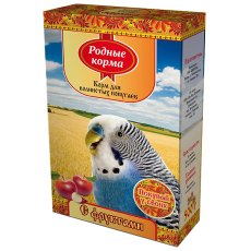 Родные Корма / Корм с Фруктами для Волнистых попугаев Родные Корма / Корм с Фруктами для Волнистых попугаев