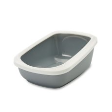 Savic Aseo Jumbo / Туалет-лоток Савик для кошек со съемным Бортом Пластиковый 67,5х48,5х28см